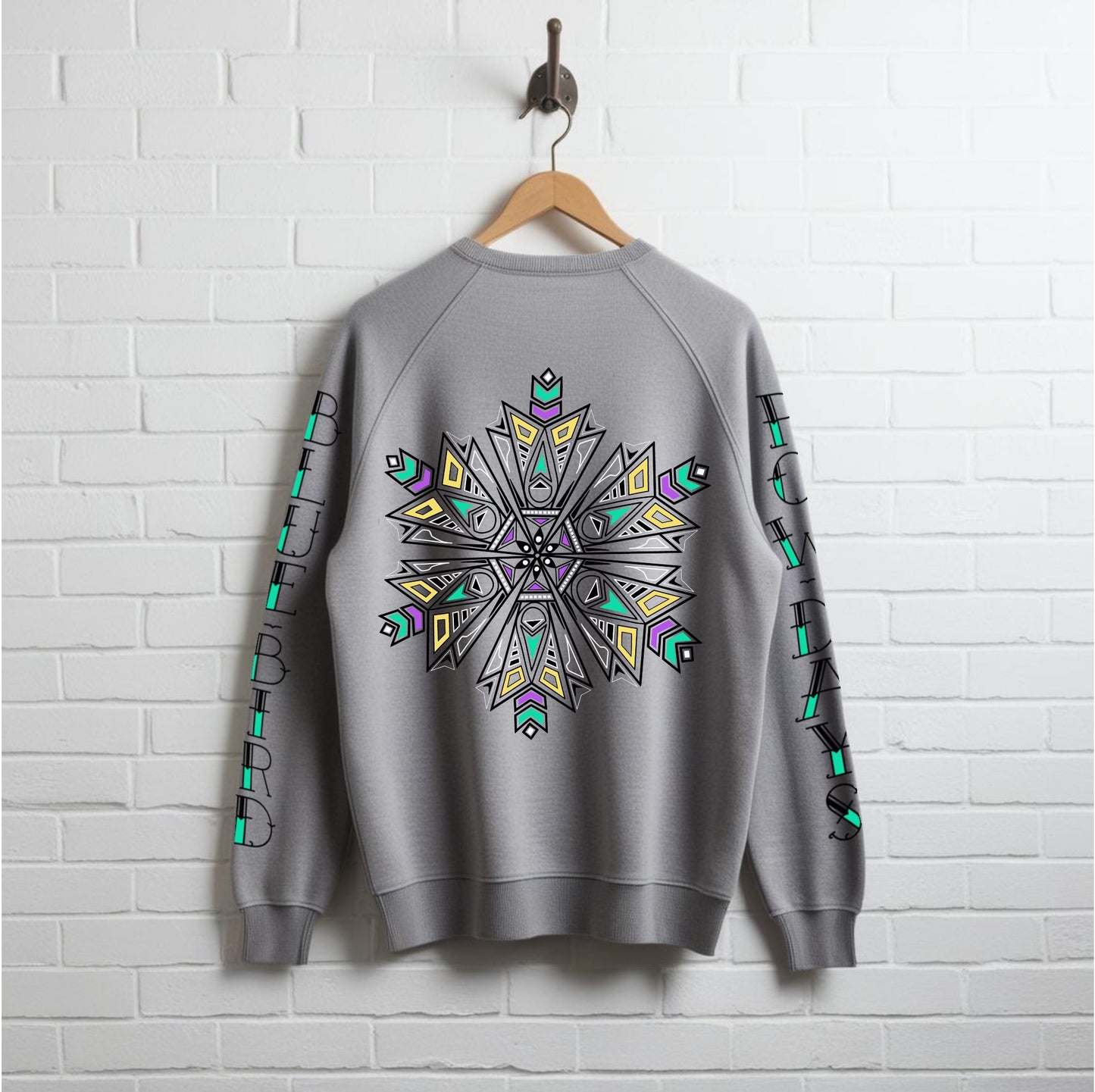 Pow Days - Crew Neck Grey